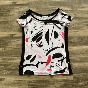 Joseph Ribkoff short sleeve shirt. Size 4